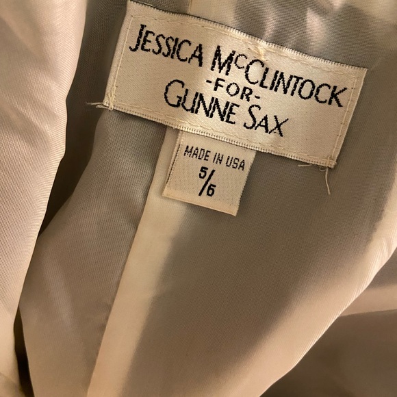 Vintage Jessica McClintock For Gunne Sax Strapless Dress - Picture 3 of 5